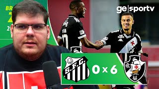 CASIMIRO REAGE A VASCO 6X0 SANTOS ( HOJE NÃO DEU PARA O NEYMAR! #casimiro
