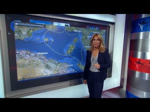 Mapping the route of the cruise ship