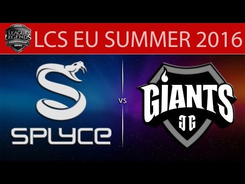 [LoL VODs] SPY vs GIA Game 2 | LCS EU Summer 2016 (16.06.2016) - Splyce vs Giants Gaming