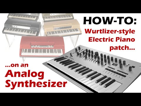 How-To/Tutorial: Wurlitzer Electric Piano patch on Analog Synth (Minilogue)