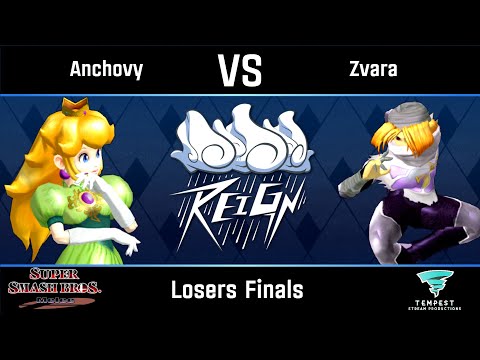 Anchovy (Peach) vs Zvara (Sheik) - Melee Losers Finals - Reign 12