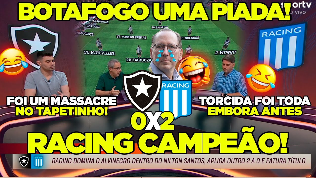 FOI UM ATROPELO! BOTAFOGO 0X2 RACING   RECOPA 2025! RACING CAMPEÃO NO NILTON SANTOS! TEXTOR LARGOU