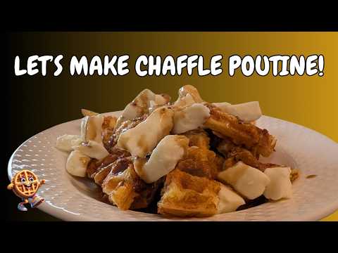 How To Make Chaffle Poutine: A Tasty Canadian Twist #ketowaffles #lowcarb #food #cooking