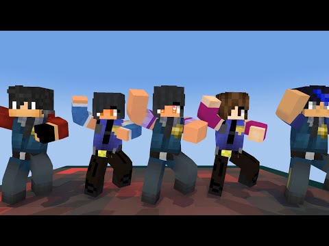 MONSTER SCHOOL:GANGNAM STYLE POLICE WOMAN APHMAU,JULIA,AARON - MINECRAFT ANIMATION