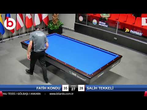 FATİH KONDU & SALİH TEKKELİ Bilardo Maçı - 2022 ERKEKLER 1.ETAP-12.TUR