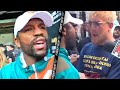 JAKE PAUL STARTS BRAWL WITH FLOYD MAYWEATHER AFTER STEALING HAT!