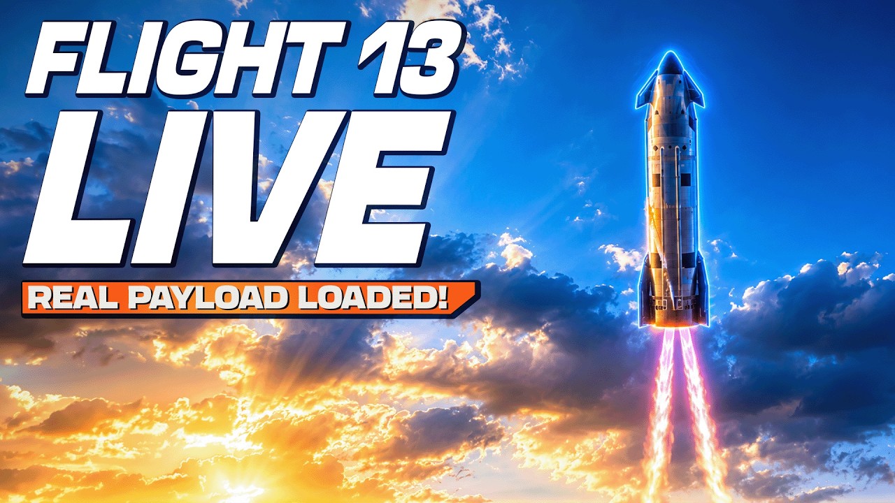 SpaceX Starship Flight 13 ATTEMPT 2 from Starbase, TX - LAUNCH STREAM