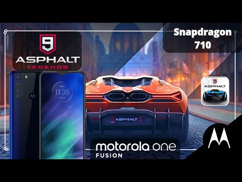 Asphalt 9 Legends Prueba Gaming en el Motorola One Fusion (Snapdragon 710) Rendimiento!!