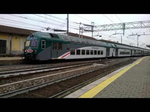 E464 494+6 2 piani Trenord - Monza 14/01/2016