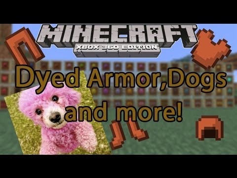 Minecraft Xbox 360: Tu14 How to Dye Armor and Dogs!