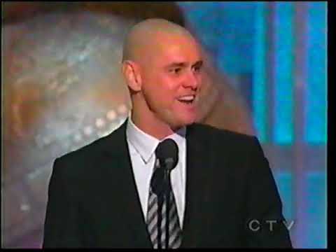 Jim Carrey  presents Best Motion Picture Comedy at GOLDEN GLOBES 2004