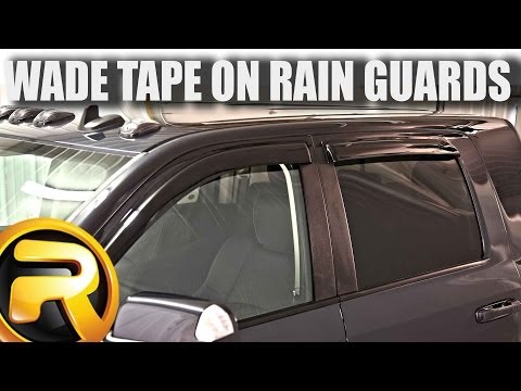 How to Install Wade Tape on Rain Guards