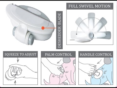 Pet Life ® 'Gyrater' Swivel Travel Grooming Deshedding Pet Comb