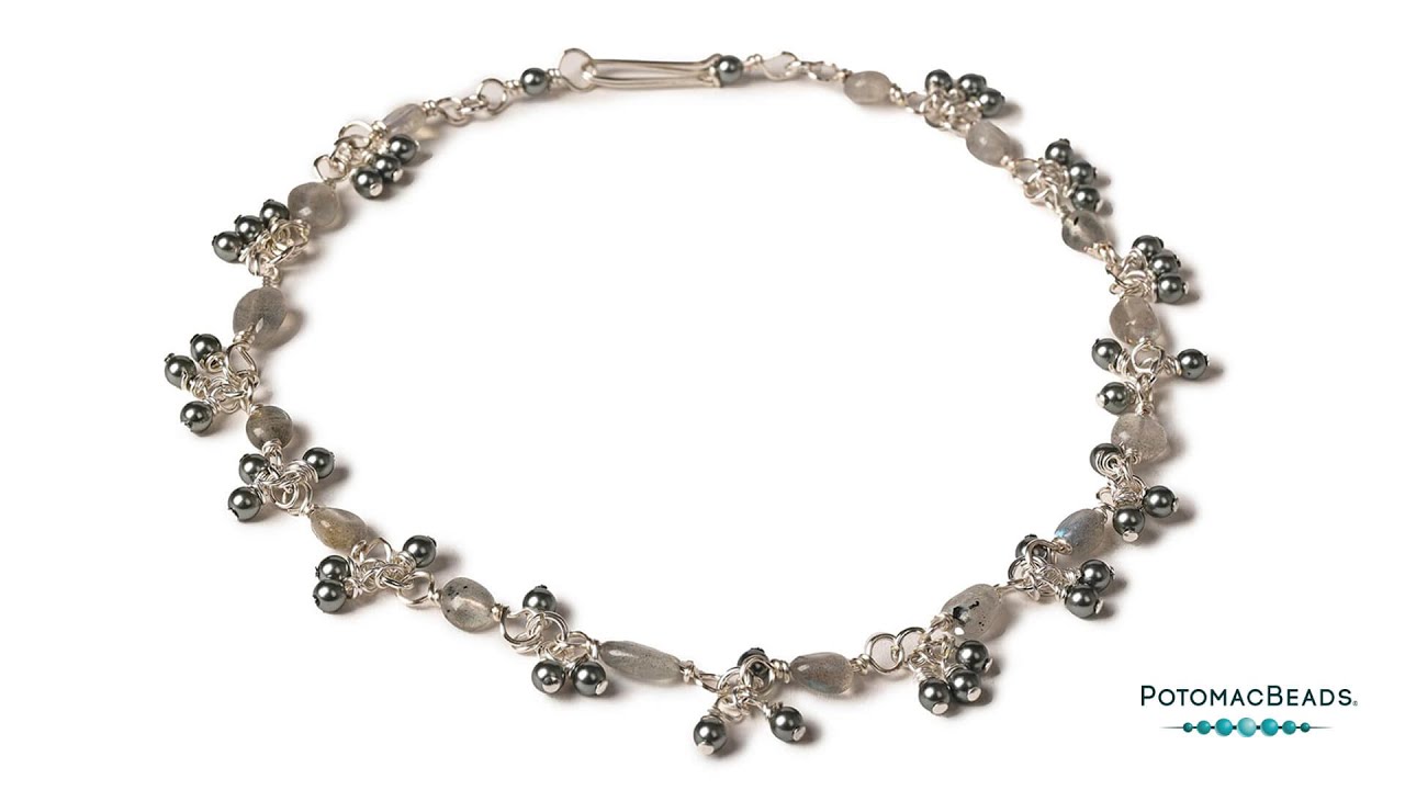 Classic Link and Charm Necklace - DIY Jewelry Making Tutorial by PotomacBeads