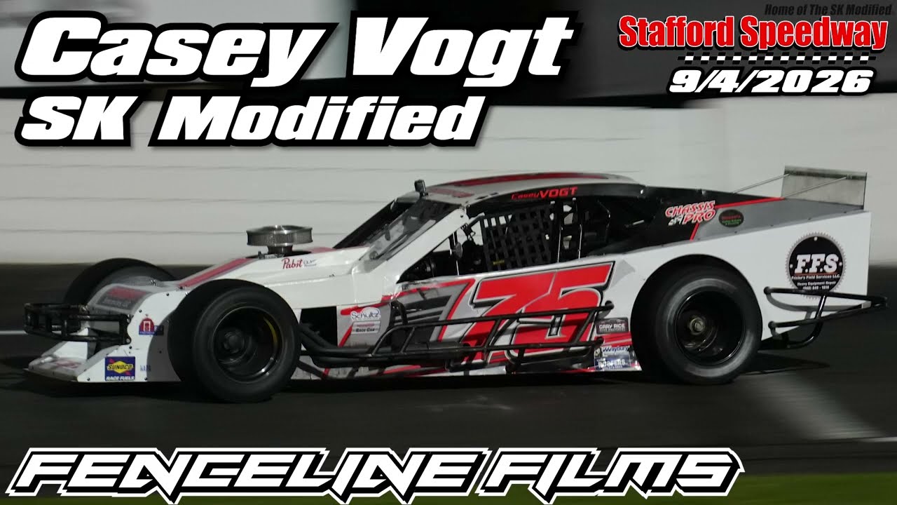Casey Vogt in SK Lite Modified at Stafford Speedway