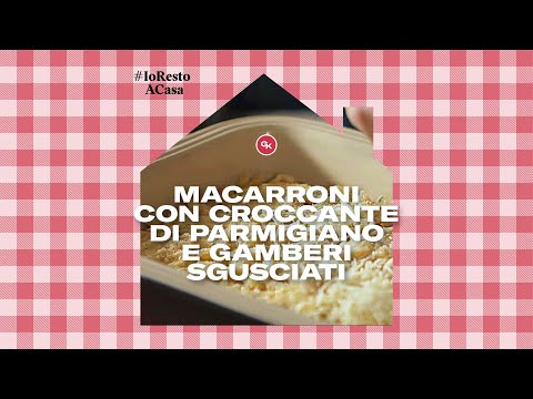 #RicetteGambastiche PENNE CON CROSTA DI PARMIGIANO E GAMBERETTI SGUSCIATI #Iorestoacasa