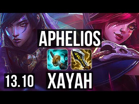 APHELIOS & Thresh vs XAYAH & Milio (ADC) | 9/0/5, Legendary, 600+ games | KR Master | 13.10
