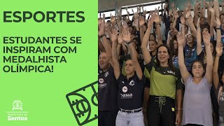 Estudantes se Inspiram com Medalhista Olímpica! #esportes