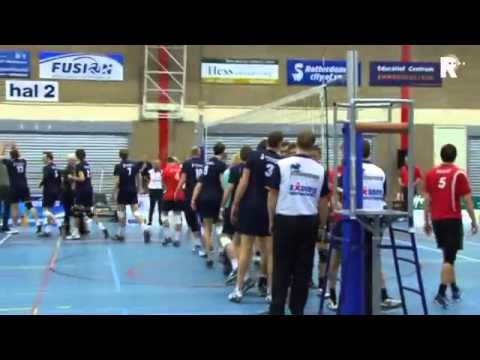 Het winnende punt wordt gevierd bij Fusion