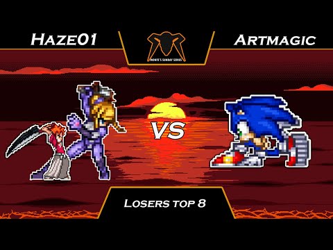 Monte Sunday Series Losers Top 8 - Haze01(Ichigo, Zero Suit Samus) Vs. Artmagic(Sonic)