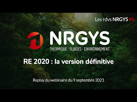 RE 2020 : la version définitive. Les rdvs NRGYS #6 en replay
