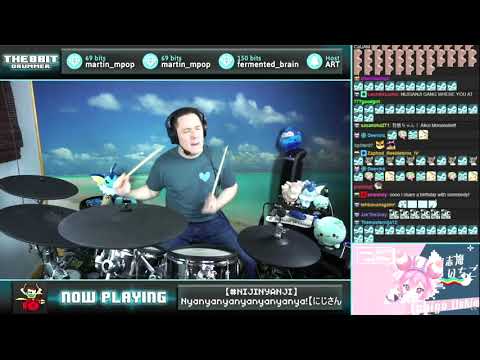 The8bitdrummer plays "Nijinyanji"! (Nyan cat cover by Nijisanji)