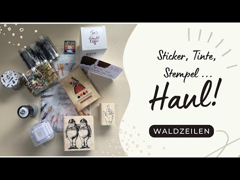 Tinte, Stempel, Tape und Schnickschnack Haul... und swatch