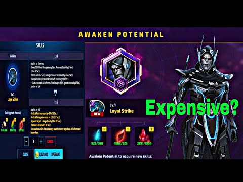 Corvus Awakening Skill Cost Details | WBU Proxima Stage 99 Clear With Corvus - Marvel Future Fight