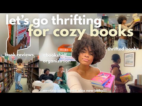 let’s go thrifting for books 📚 book shopping at barnes and noble + book haul, book reviews