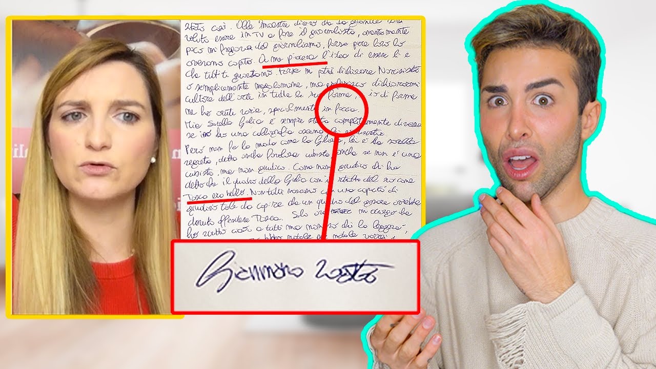 DOTTORESSA ANALIZZA LA MIA GRAFIA: TEST PSICOLOGICO *ASSURDO* | GIANMARCO ZAGATO