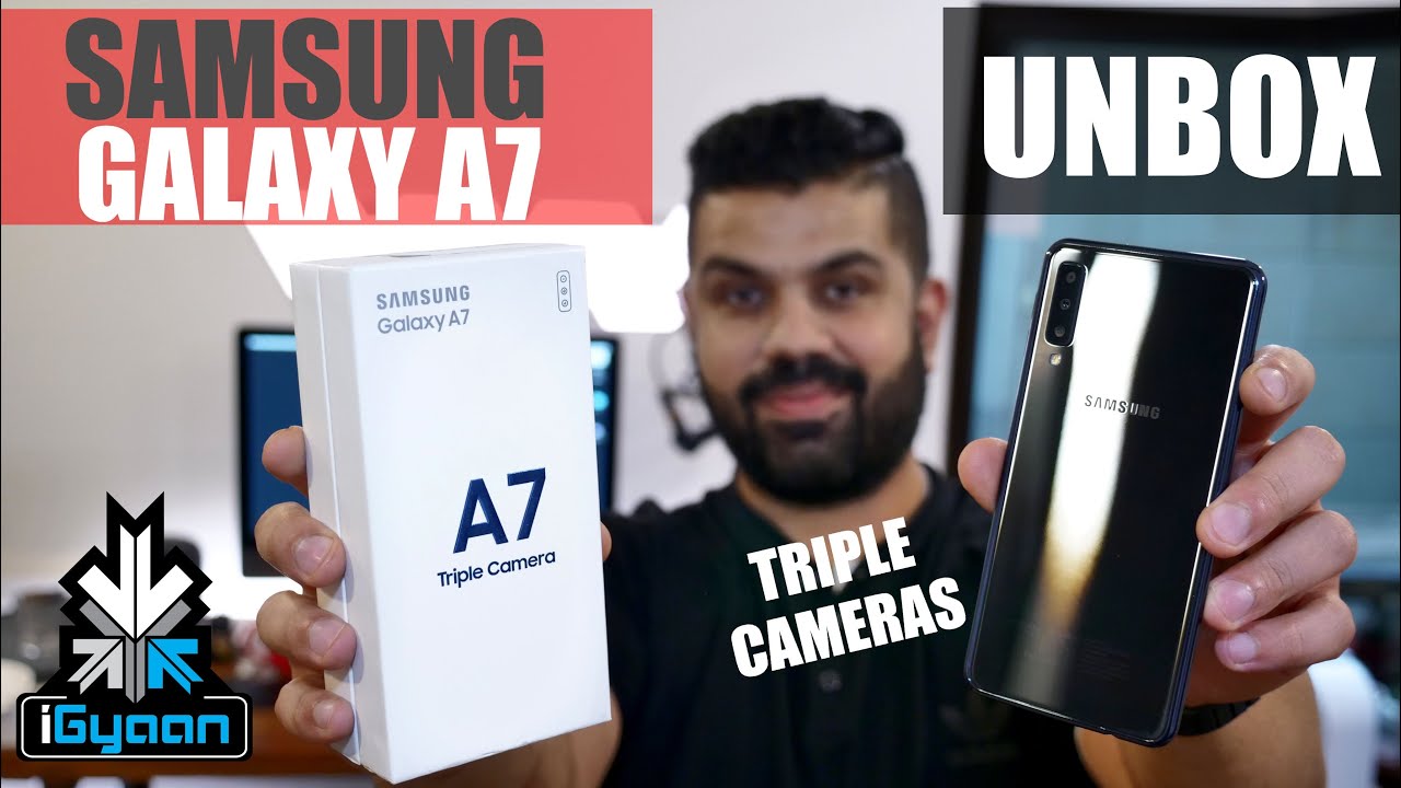 Samsung Galaxy A7 2018 With Triple Camera Unboxing And Hands On