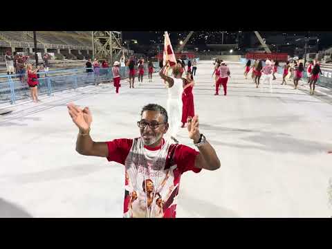 Bateria da Unidos de Bangu no ensaio do setor 11 para o carnaval 2026