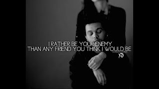 The Weeknd || Enemy - Lyrics on screen
