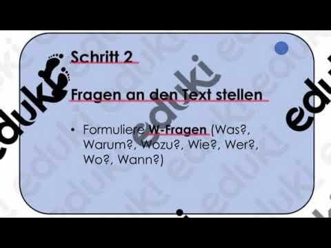 Deutsch Lernvideo 5-Schritt-Lesemethode Teil1