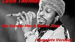 Leon Thomas The Creator Has A Master Plan.