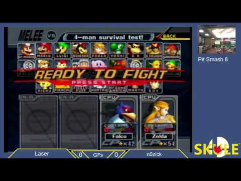 Pit Smash 2.8 Melee GF - N0z1ck(Sheik) vs Laser(Fox)
