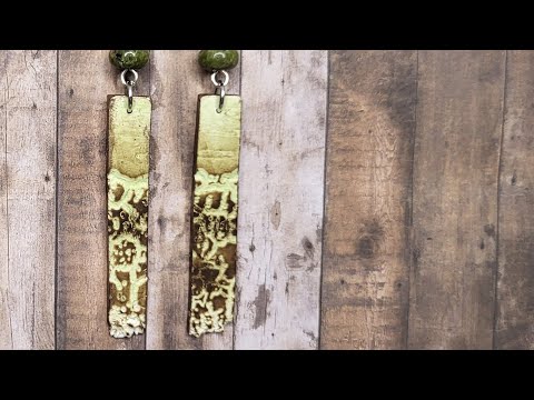 Textured polymer clay with pastels