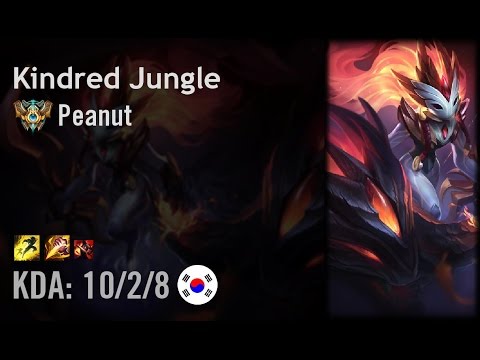 Kindred Jungle vs Rek'Sai - Peanut - KR Challenger Path 6.4