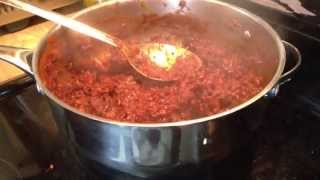 Guisado de chicharron prensado para tacos y gorditas