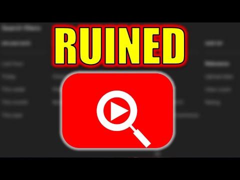 YouTube's New Search Filter Sucks...