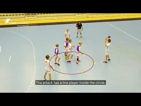 Defend the area short handed, Carlos Ortega, Handball exercise, Defence, Learn Handball (English)