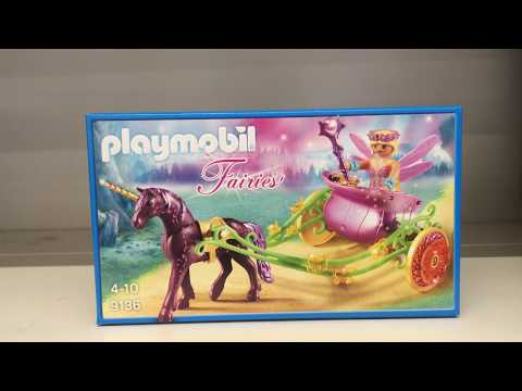 PLAYMOBIL 9136 - Playmobil Fairies - Blumenfee mit Einhornkutsche (9136)