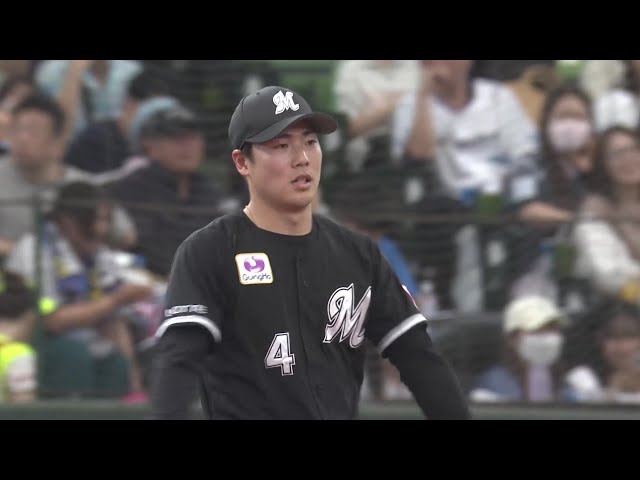 【3回裏】これぞ守備職人!! マリーンズ・友杉篤輝 きわどい打球を見事なスローイングでアウト!! 2025年5月11日 埼玉西武ライオンズ 対 千葉ロッテマリーンズ