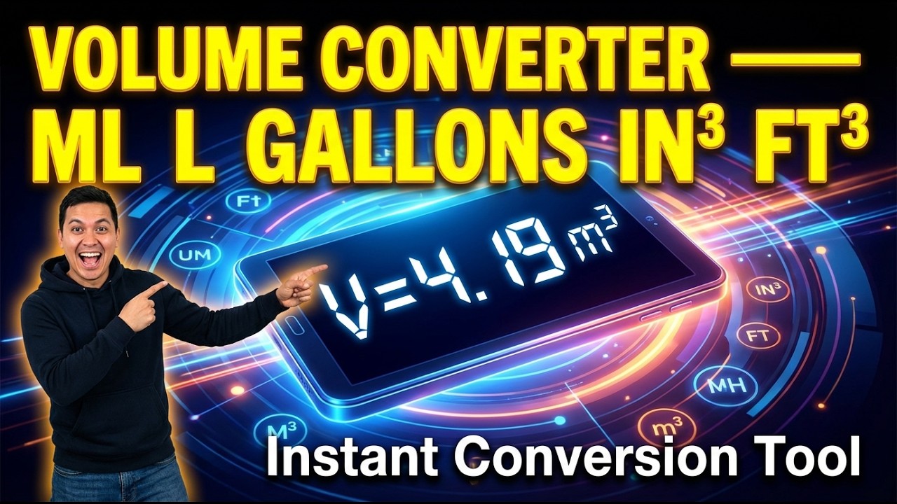 Volume Converter — mL L gallons in³ ft³