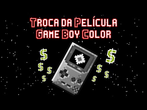 Troca da Película Polarizadora - Reparo da LCD / Tela do Game Boy Color Video