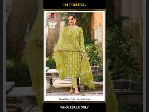 Ganpati Jaipuri Vol 18 - Readymade Dress – product video thumbnail