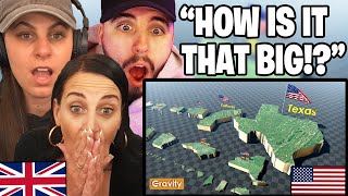 British Family Reacts to US States Size Comparison! "Bigger Than Countries!"