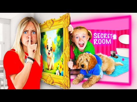 We Found A Secret Room For Our Puppies In Our House! #TeamWater | Fun Squad