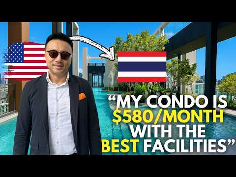 Why he left Chicago for Thailand - Tour his $580 Month luxury Condo!