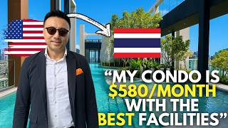Why he left Chicago for Thailand - Tour his $580 Month luxury Condo!